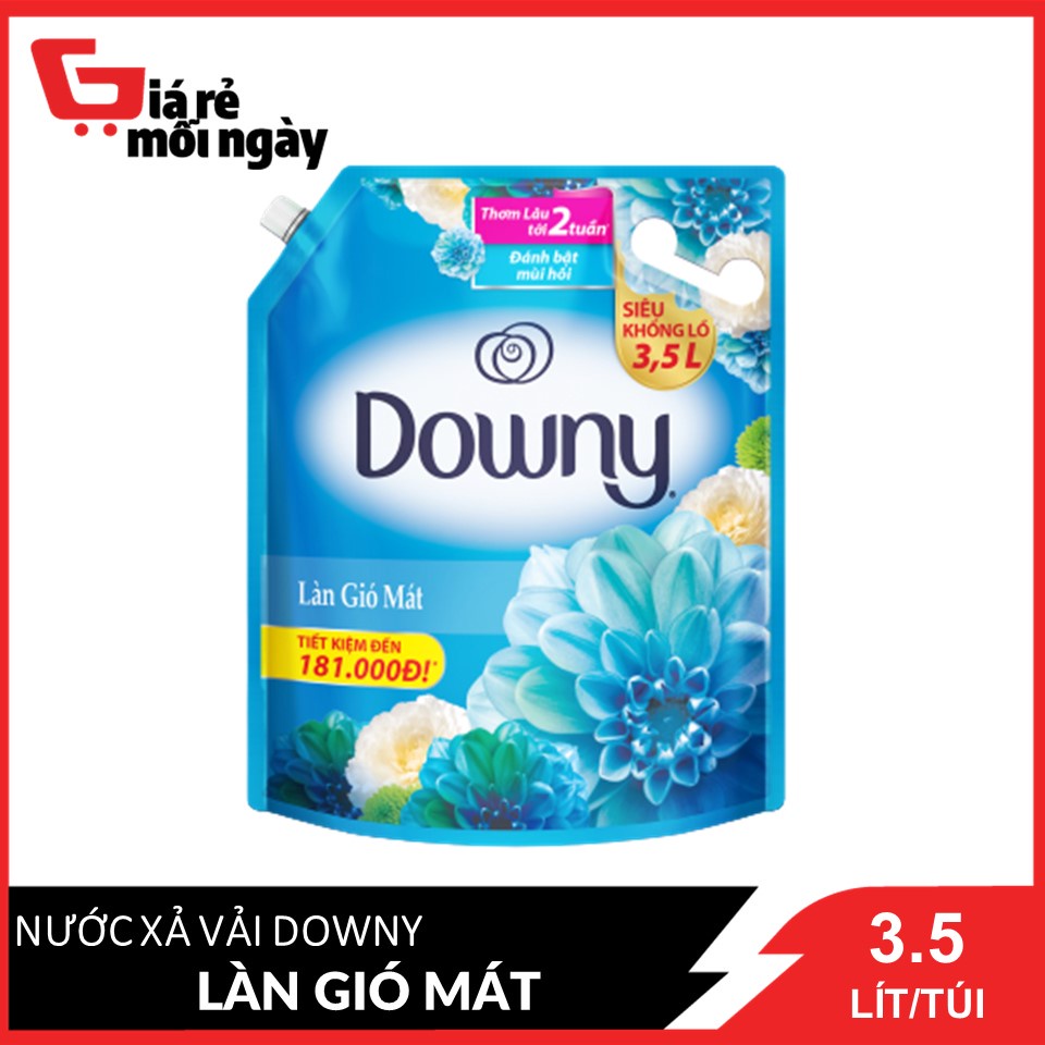 Nước xả vải Downy làn gió mát Túi 3,5L