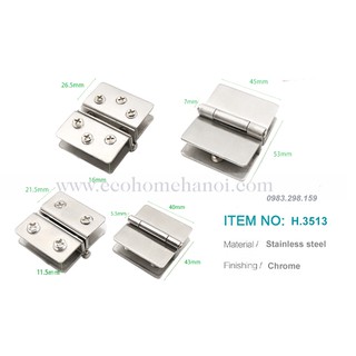 Bản lề kẹp kính với kính H3513