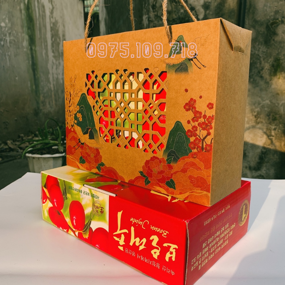 Hộp Quà Tết Quà Tặng Biếu Tết Ông Bà Socola Sang Trọng Hà Nội QT07