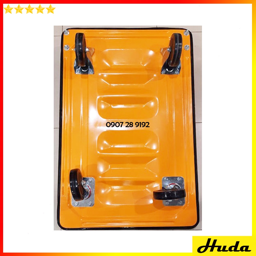 Xe đẩy hàng gấp gọn TOTAL tải trọng 300kg sàn 100% bằng thép tay cầm gấp gọn có miếng chống trơn