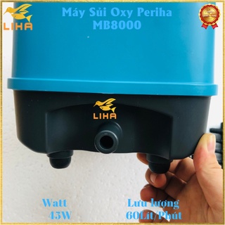 Máy Sủi Oxy Periha MB8000 (45W-60Lít/Phút) - Máy Oxy Cho Bể Cá