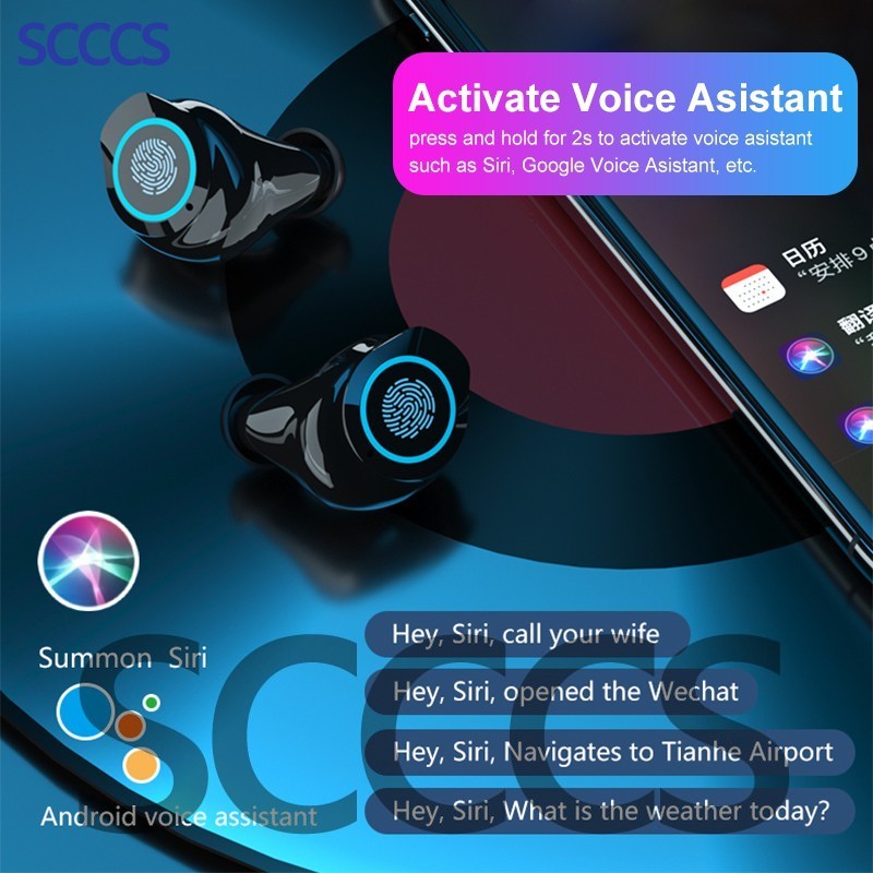 Tai Nghe Bluetooth 5.1 Âm Thanh Hifi Có Hiển Thị Kỹ Thuật Số