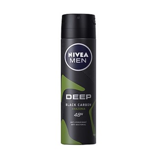 Xịt Ngăn Mùi Nivea Than Đen Hương Rừng Amazon - 85371 (150ml), hsd 4/2022