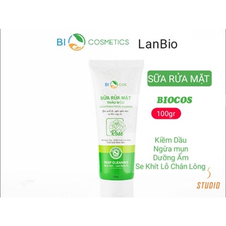 Sữa rửa mặt thảo mộc bio cosmetics ngừa mụn - kiềm dầu - dưỡng ẩm - sáng da 100g
