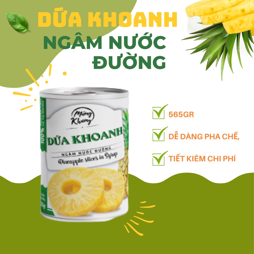 Dứa ngâm nước đường Cát Long 565gr