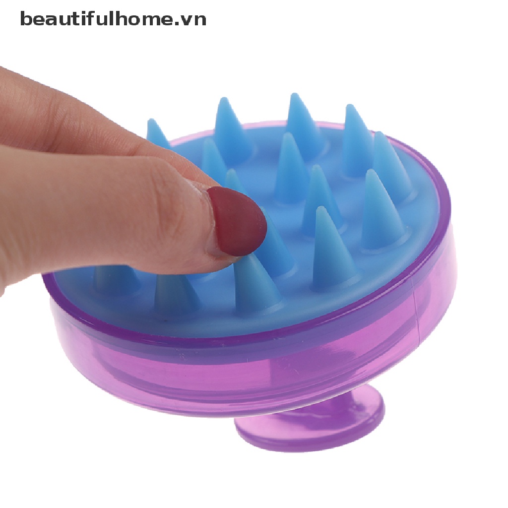 Lược Gội Đầu Mát Xa Da Đầu Bằng Silicone Tiện Dụng