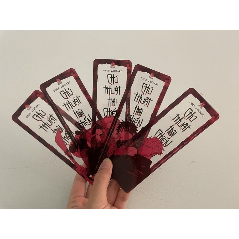 BOOKMARK CHÚ THUẬT HỒI CHIẾN LẺ, bm jjk lẻ