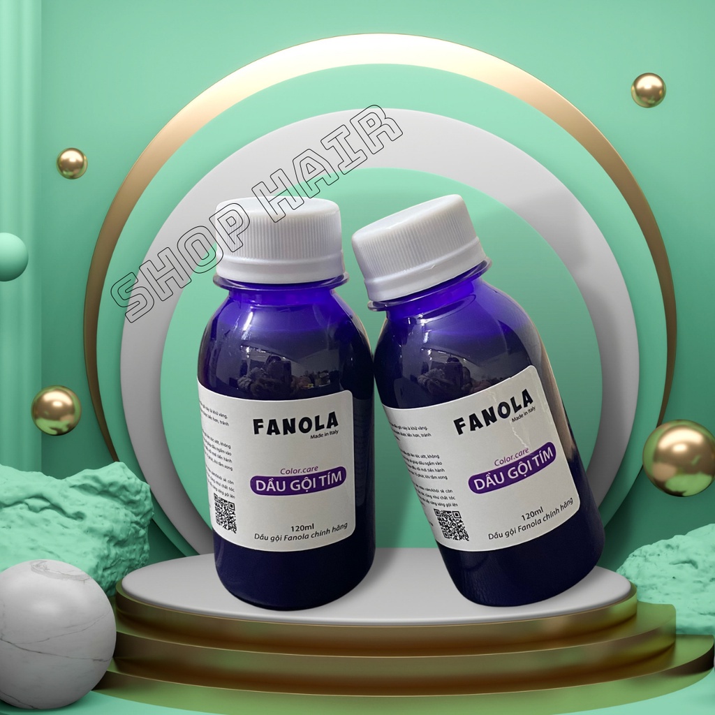 Dầu gội tím Fanola, dầu gội khử vàng chính hãng dành cho tóc tẩy nhuộm màu thời trang
