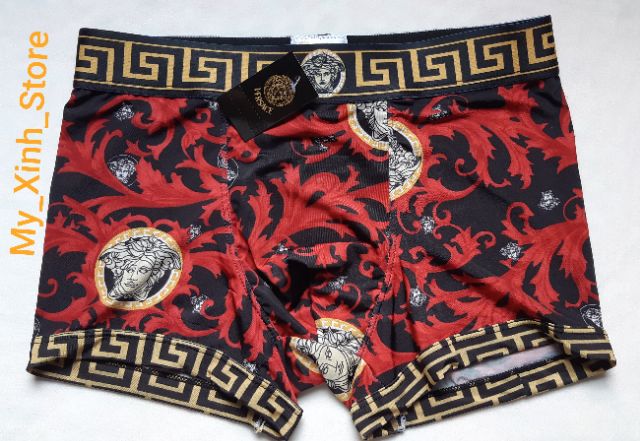 Quần lót đùi boxer, quần sịp đùi 100% cotton co giản 4 chiều thoát hơi tốt bền đẹp giá rẻ cho nam