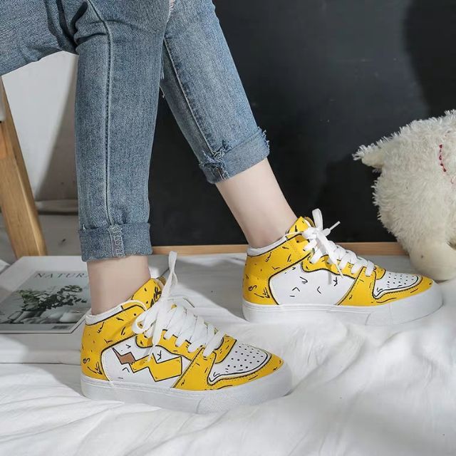 [CÓ SẴN] Giày cao cổ nữ thể thao mã 1060 nâng đế cao 3cm da thoáng chân đi học đi chơi buộc dây phong cách cá tính đẹp | BigBuy360 - bigbuy360.vn