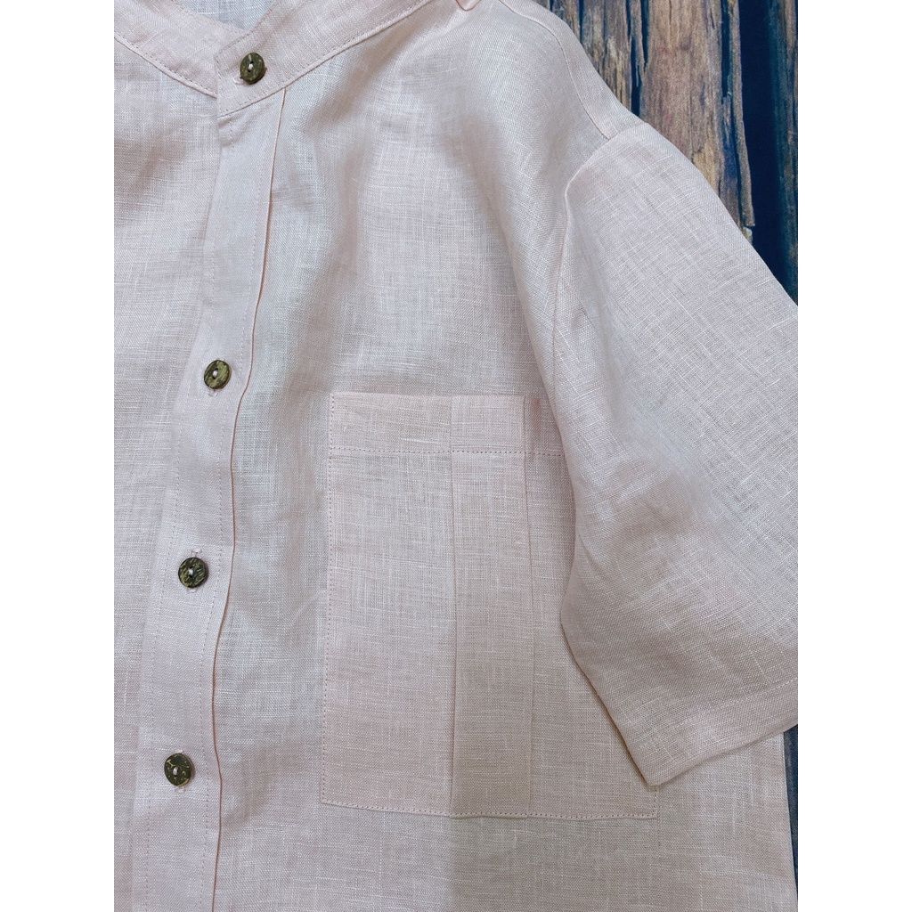 Áo sơ mi LINEN TƯNG PREMIUM - Pure Linen. Nhiều màu. June A03