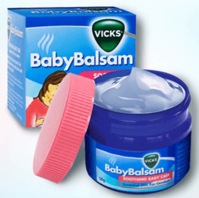Dầu bôi Vicks BabyBalsam giữ ấm giảm ho cho bé 50g