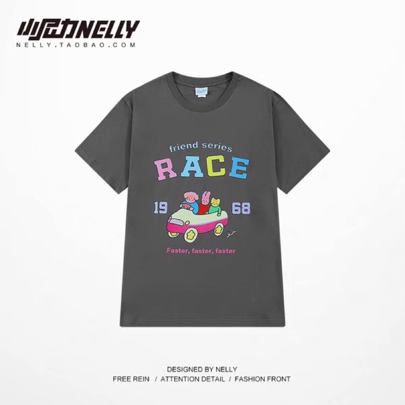 Áo phông nelly heybig sale (có sẵn) asl friend series race