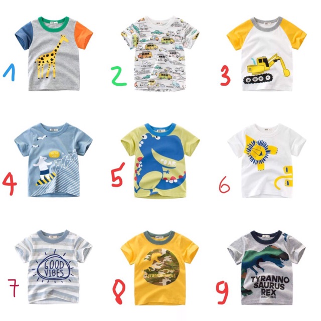 Áo phông 27 Kids cho bé (Mẫu 1 - 6)