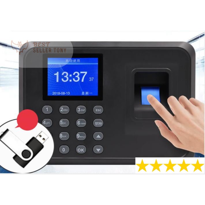 Máy chấm công vân tay cực chuẩn Taiwan hỗ trợ Tiếng Việt và USB