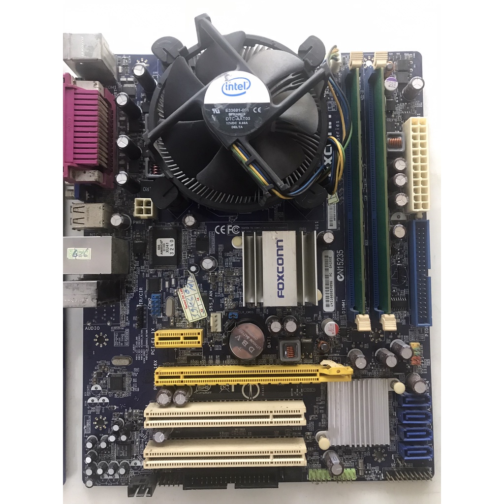 Combo Main G41 Foxconn & CPU E7400