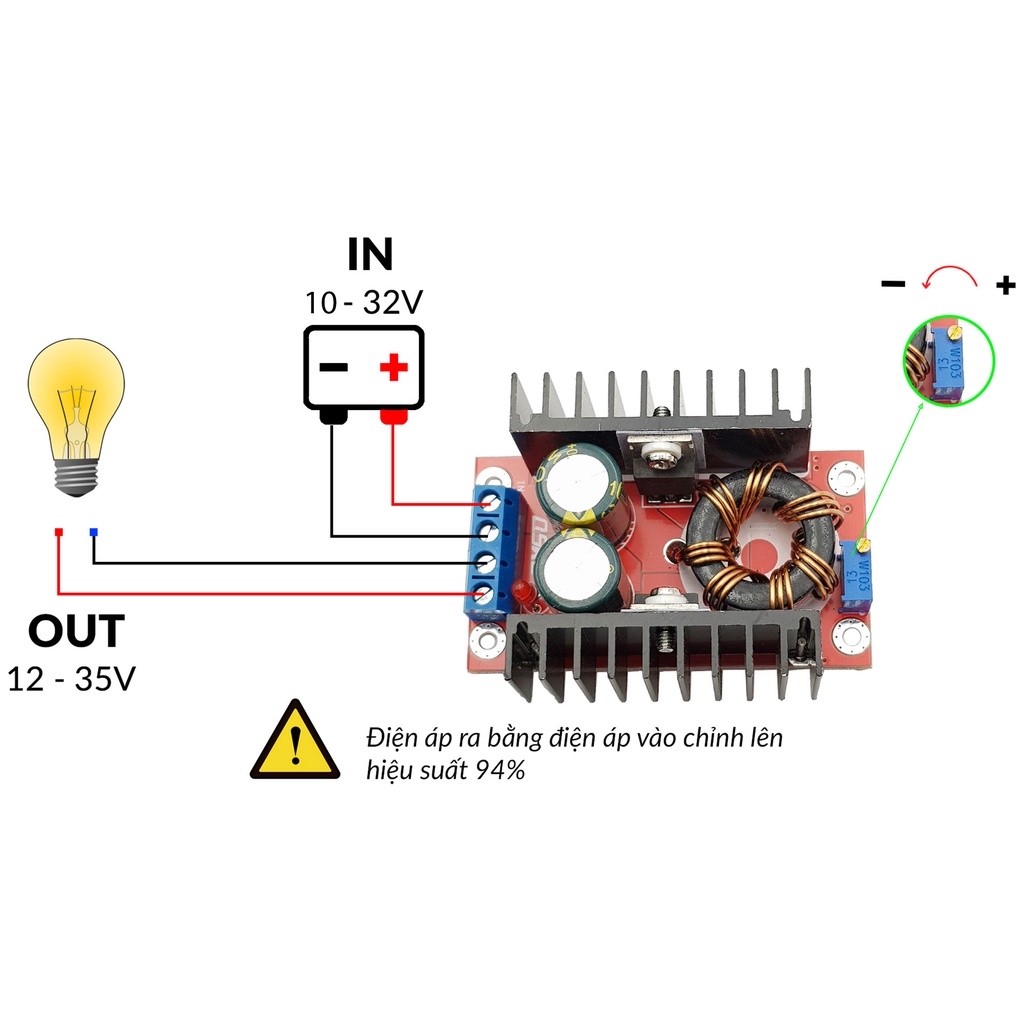 Mạch Tăng Áp DC 150W - OUVN