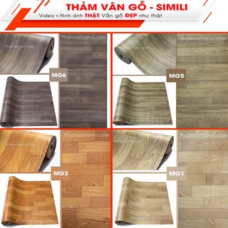 Mua Thảm simili lót sàn giả gỗ - Thảm trải sàn nhà nhựa PVC giá rẻ