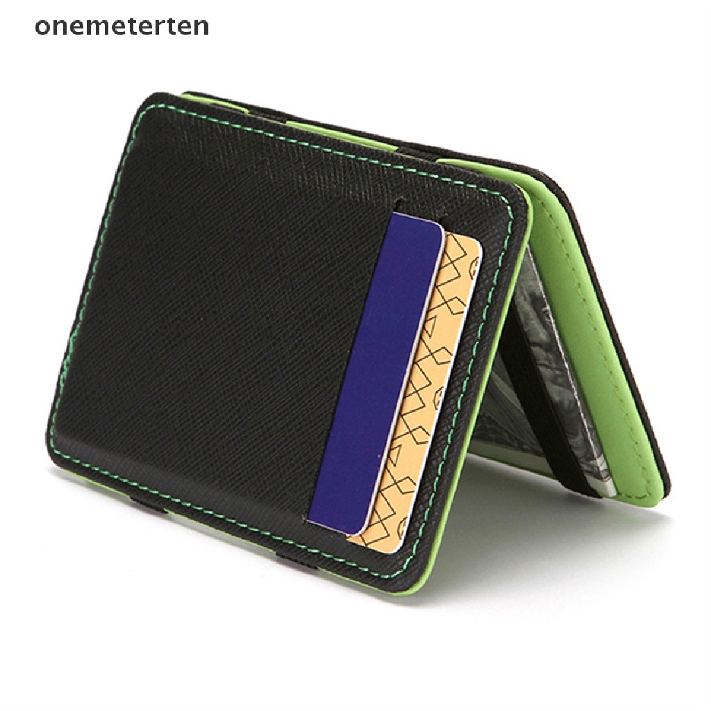 Rten Thin Mini Wallet Men Business PU Leather Magic Wallets Credit Card Holder n