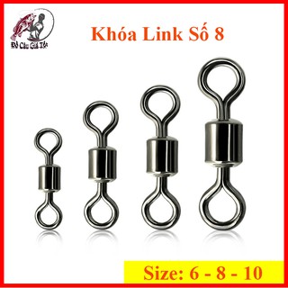 Khóa link câu cá số 8 khóa link buộc trục câu đài chất lượng