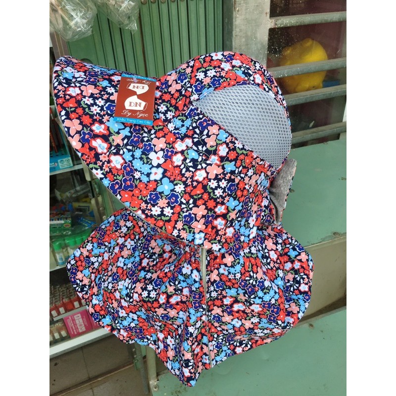 Mũ chống nắng kèm khẩu trang thông hơi loại đẹp Duy Ngọc