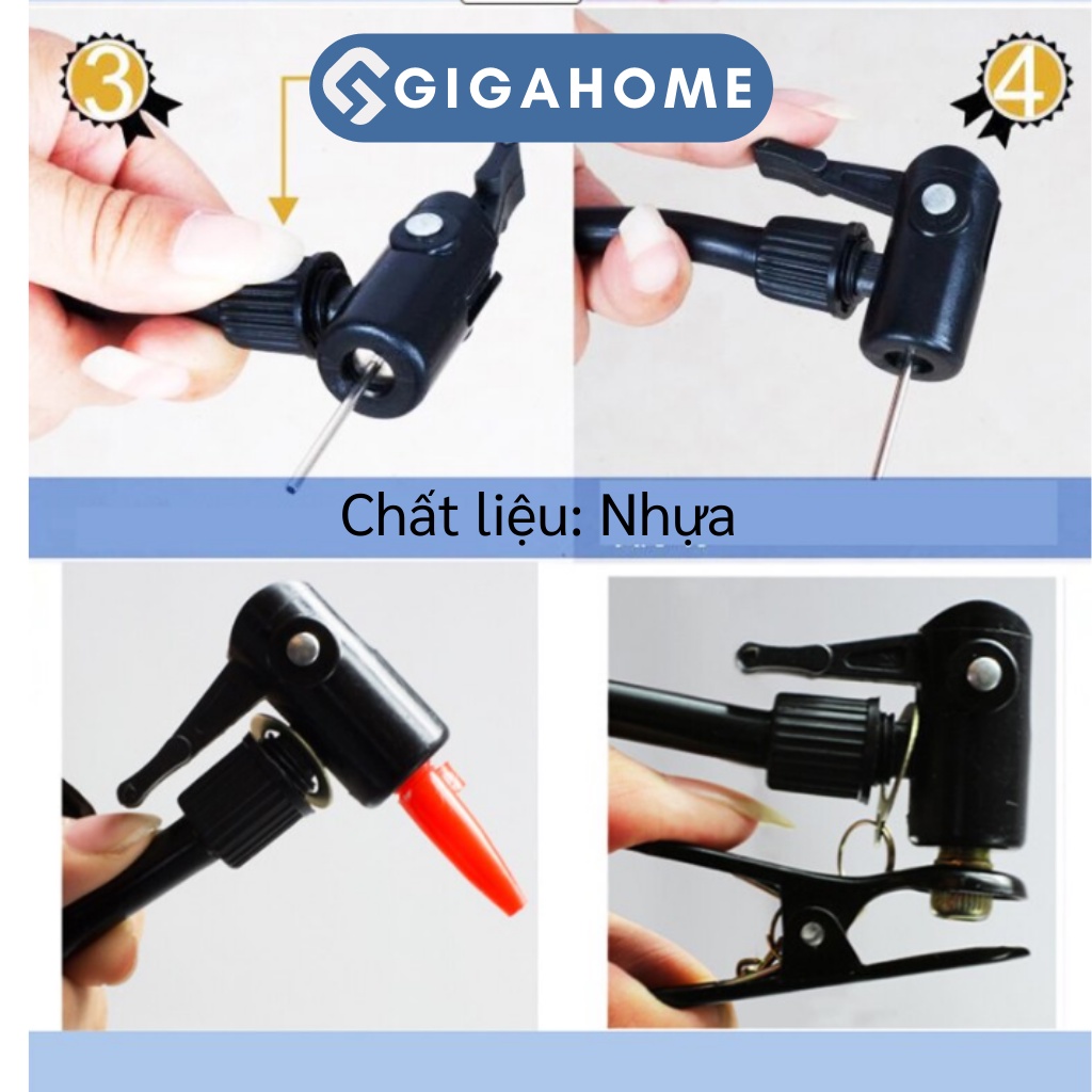 Bơm Hơi Đạp Chân Cho Xe Máy, Xe Đạp GIGAHOME 1 Piston Tiện Lợi, Nhanh Chóng 3086