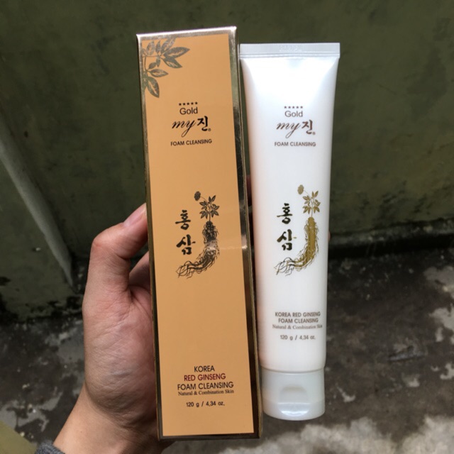 Sữa rửa mặt sâm vàng Hàn Quốc – Korea red ginseng foam cleansing chính hãng