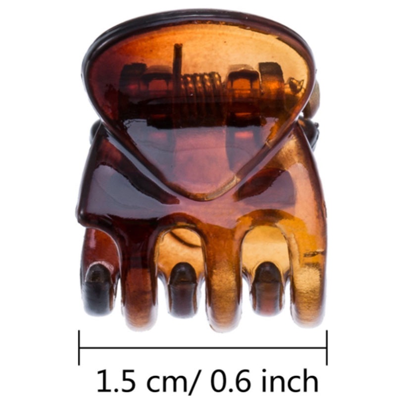 Kẹp tóc nhựa mini màu đen và nâu JP5