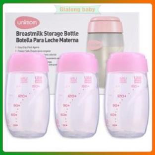 Bộ 3 bình trữ sữa Unimom Hàn Quốc