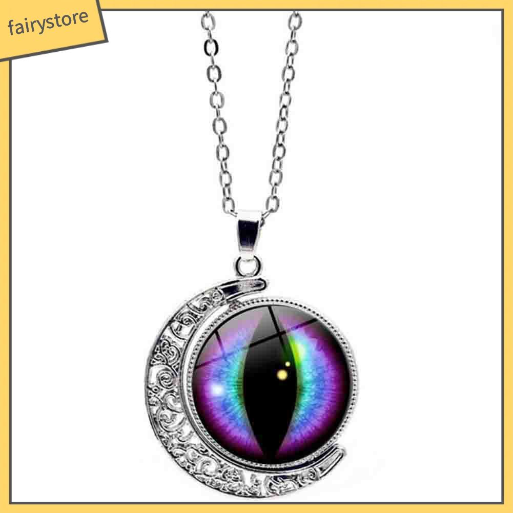 Trang sức dây chuyền đeo cổ họa tiết mắt rồng bắt mắt