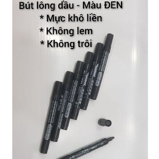 Bút Lông Dầu MÀU ĐEN- không lem, không trôi