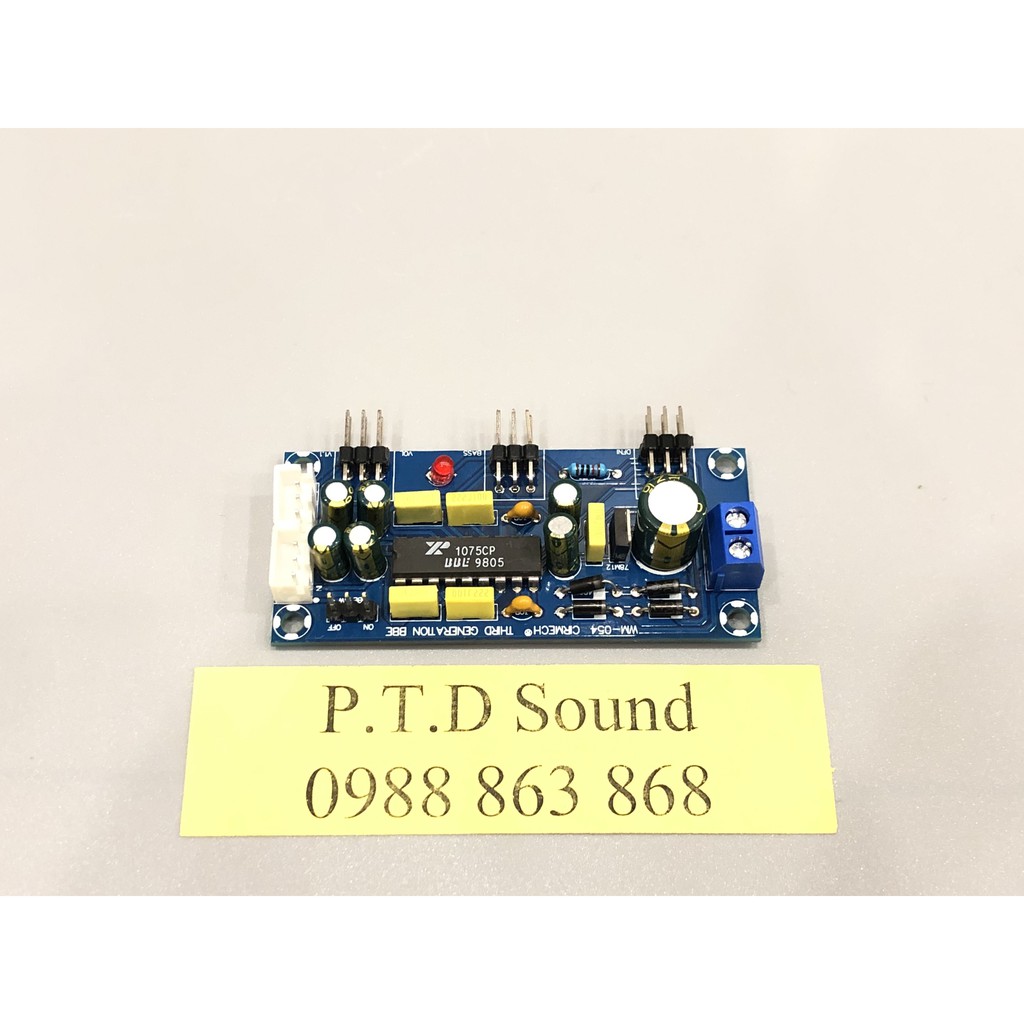 Mạch tiền khuếch đại Âm sắc XR1075 Preamp với công nghệ bù dải âm BBE. DIY rề rất hay từ PTD Sound