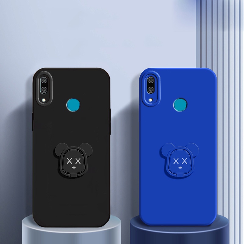 Ốp Điện Thoại Có Giá Đỡ Hình Gấu Hoạt Hình Cho Huawei Y7 Y9 Y6 Prime 2019 Y6S Y6P Y7A P Smart 2021