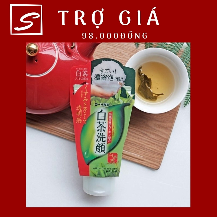 [Auth] Sữa Rửa Mặt Trà Xanh Rohto Shirochasou Green Tea Nhật Bản