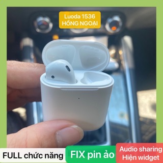 Tai nghe Airpod 1536U nâng cấp Fix pin ảo + audio sharing + hiện pin widget