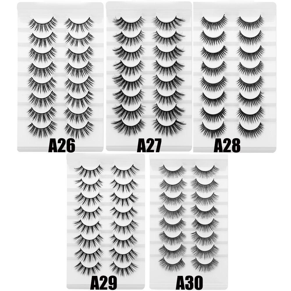 Set 8 Cặp Lông Mi Giả SOFTNESS SKONHED Hiệu Ứng 3D Dài Tự Nhiên