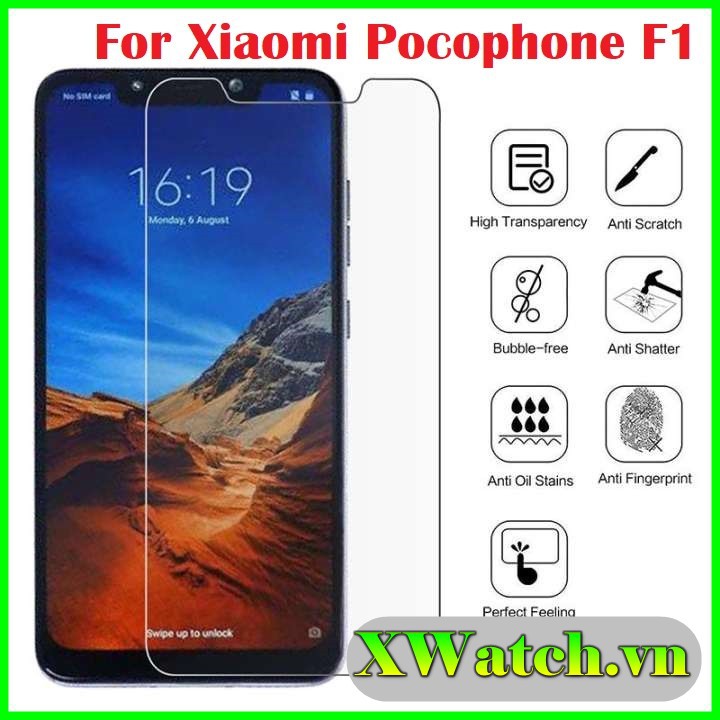 Cường lực Xiaomi Pocophone F1 Poco F1 Mi 4c Mi Max 2 Redmi 4x  Note 4x  Mi 8 Pro Note 3pro Mi note 3 trong suốt