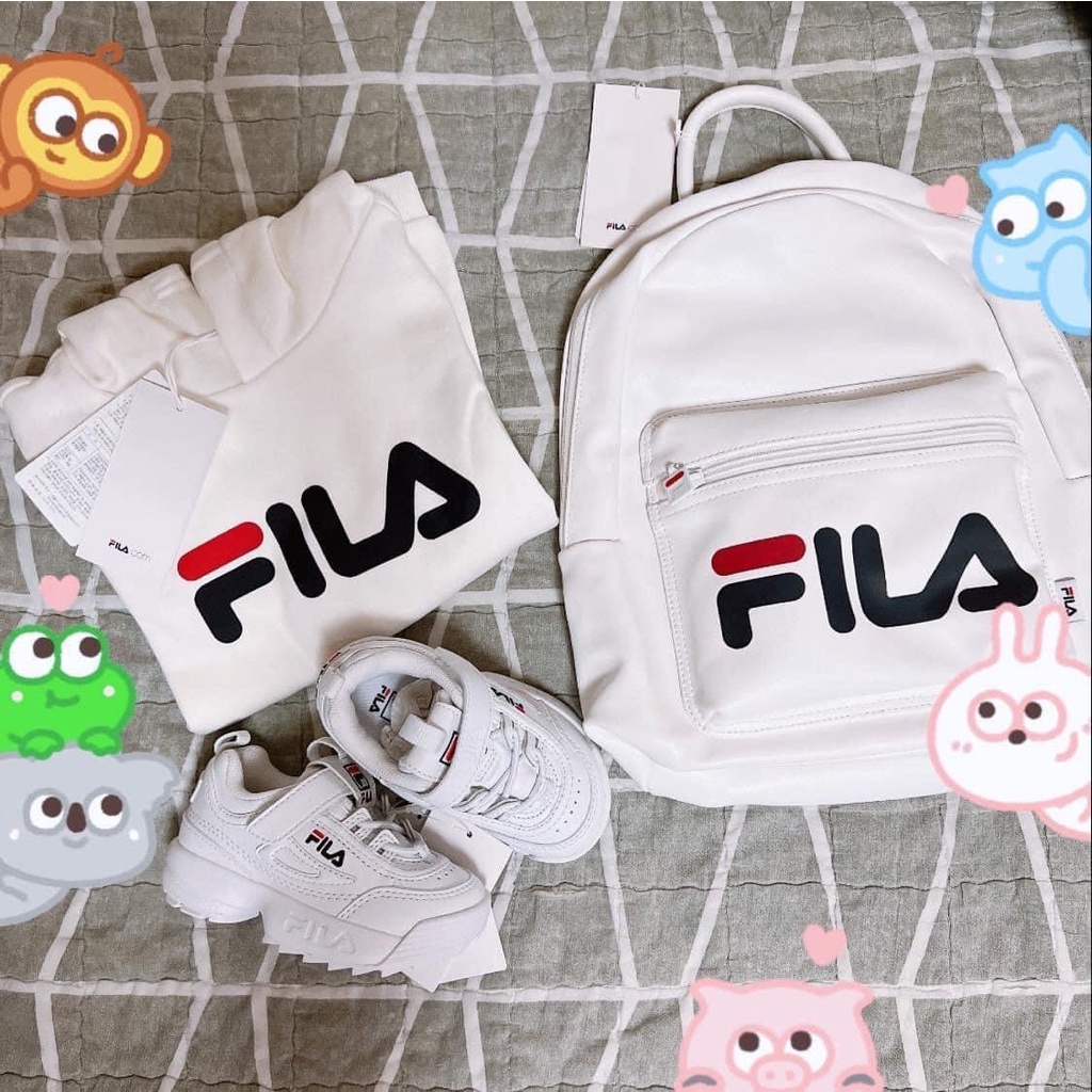 Áo hoodie Fila cho bé , áo nỉ có mũ trẻ em unisex , Kid_genZ