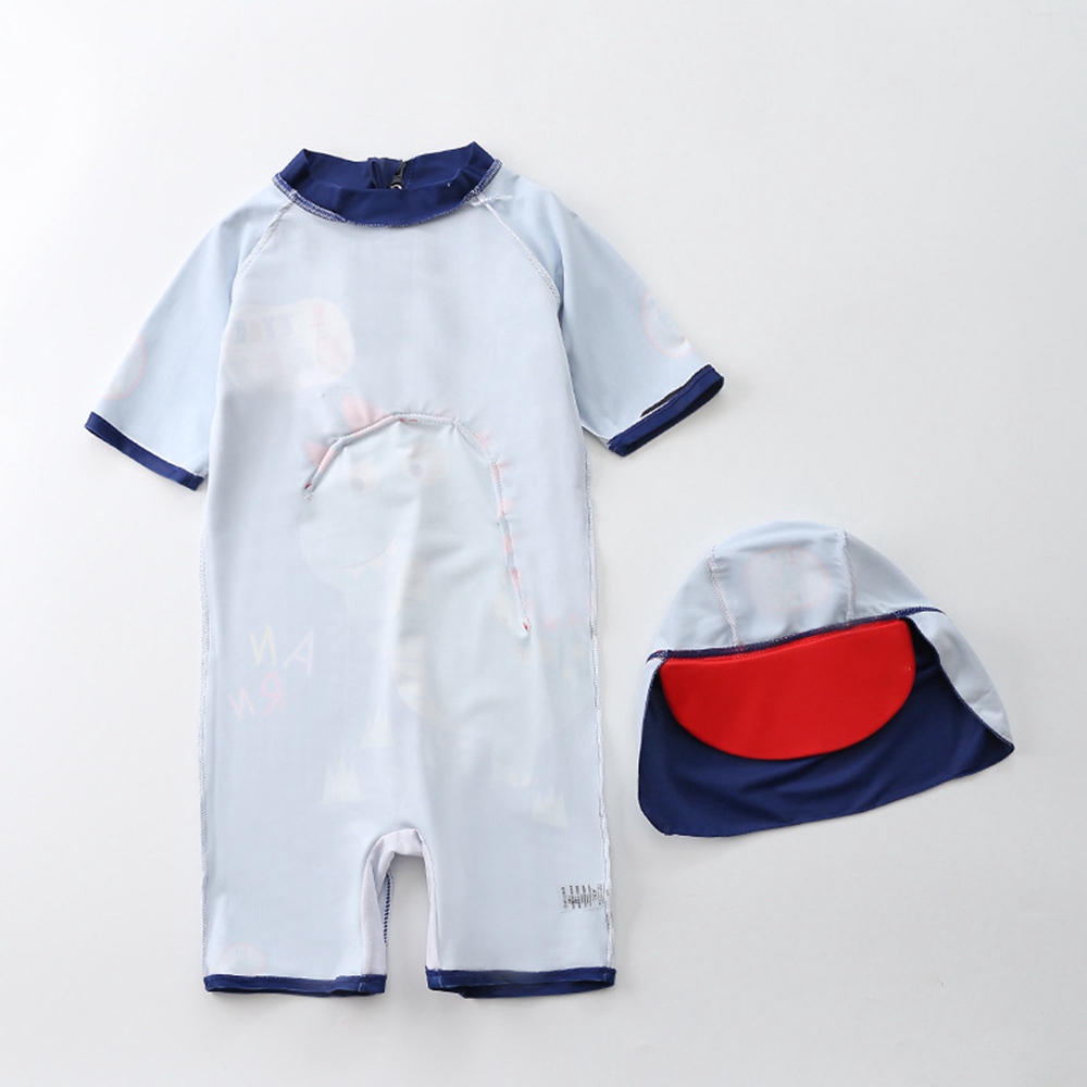 Child Boys Whale Swimsuits Kids Girls Unicorn Swimwear Newborn Baby Infant Toddler Swimming Suit with Cap