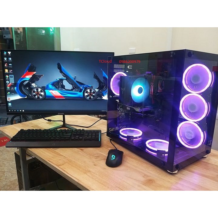 Case máy tính H310/ i5 9400f/ Ram 8G/ SSD 256GB - win10