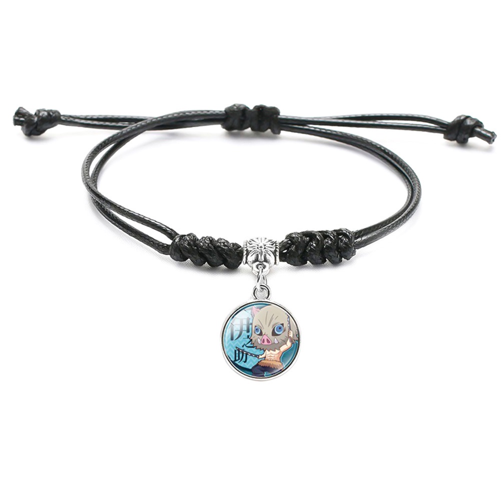 Vòng tay mặt kim loại họa tiết hoạt hình Thanh Gươm Diệt Quỷ phong cách Nhật Bản