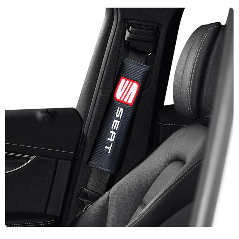 1 Miếng Đệm Vai Bảo Vệ Dây Đai An Toàn Xe Hơi Bằng Sợi Carbon Cho Ibiza Altea Exeo Formula Racing 1 Cái