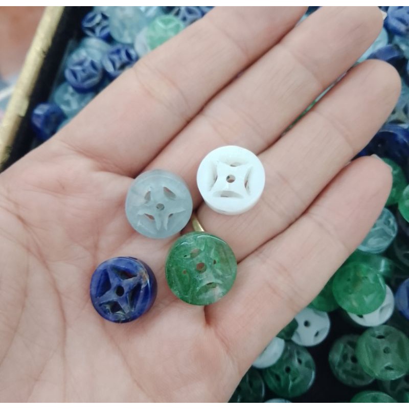 Đồng điếu đá thanh tẩy năng lượng kích hoạt tài lộc có nhiều màu lựa chọn