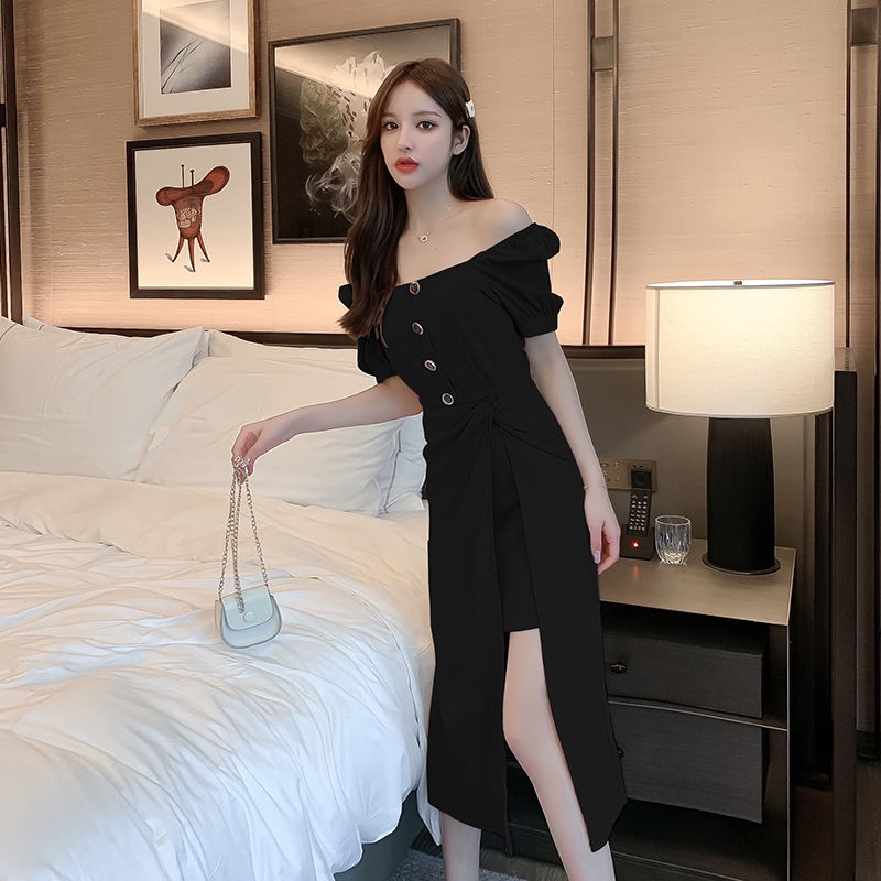 Đầm Nữ Tay Ngắn Phong Cách Retro Thời Trang Quyến Rũ | BigBuy360 - bigbuy360.vn