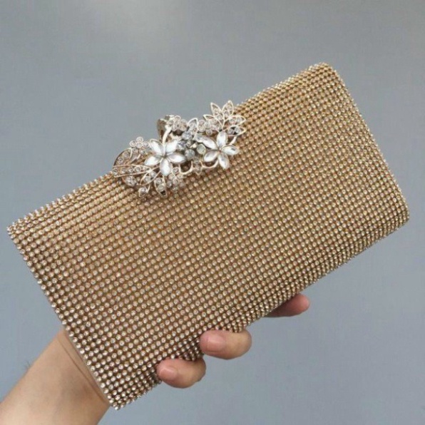 [FREE SHIP] Clutch dự tiệc đính đá cực sang trọng tuyển sỉ toàn quốc