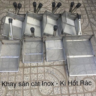 Dụng Cụ Sàn Cát Inox Có Tay Cầm Kích Thước 30x40