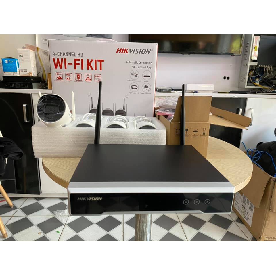 BỘ KIT WIFI HIKVISION NK42W0- KÈM Ổ CỨNG 500GB ( Cam chính hãng - BH 2 năm)