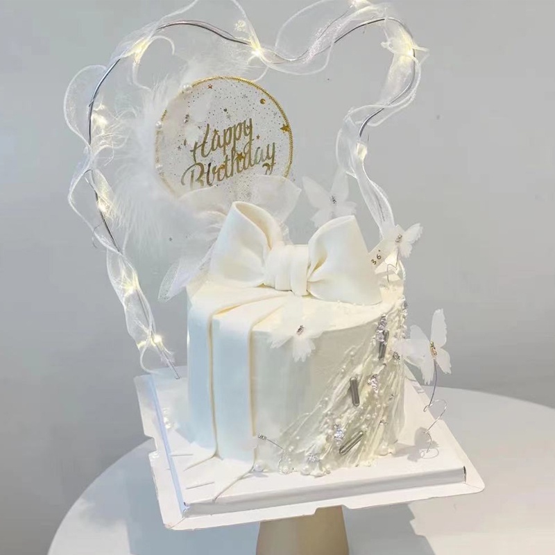 Set 10 Phụ Kiện Trang Trí Bánh Kem Hình Bướm Lãng Mạn