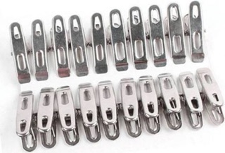 Combo 20 kẹp quần áo inox cao cấp phơi quần áo, chăn mền