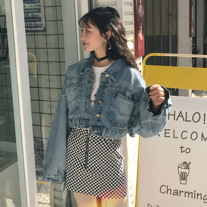 ÁO KHOÁC JEANS CROPTOP | BigBuy360 - bigbuy360.vn